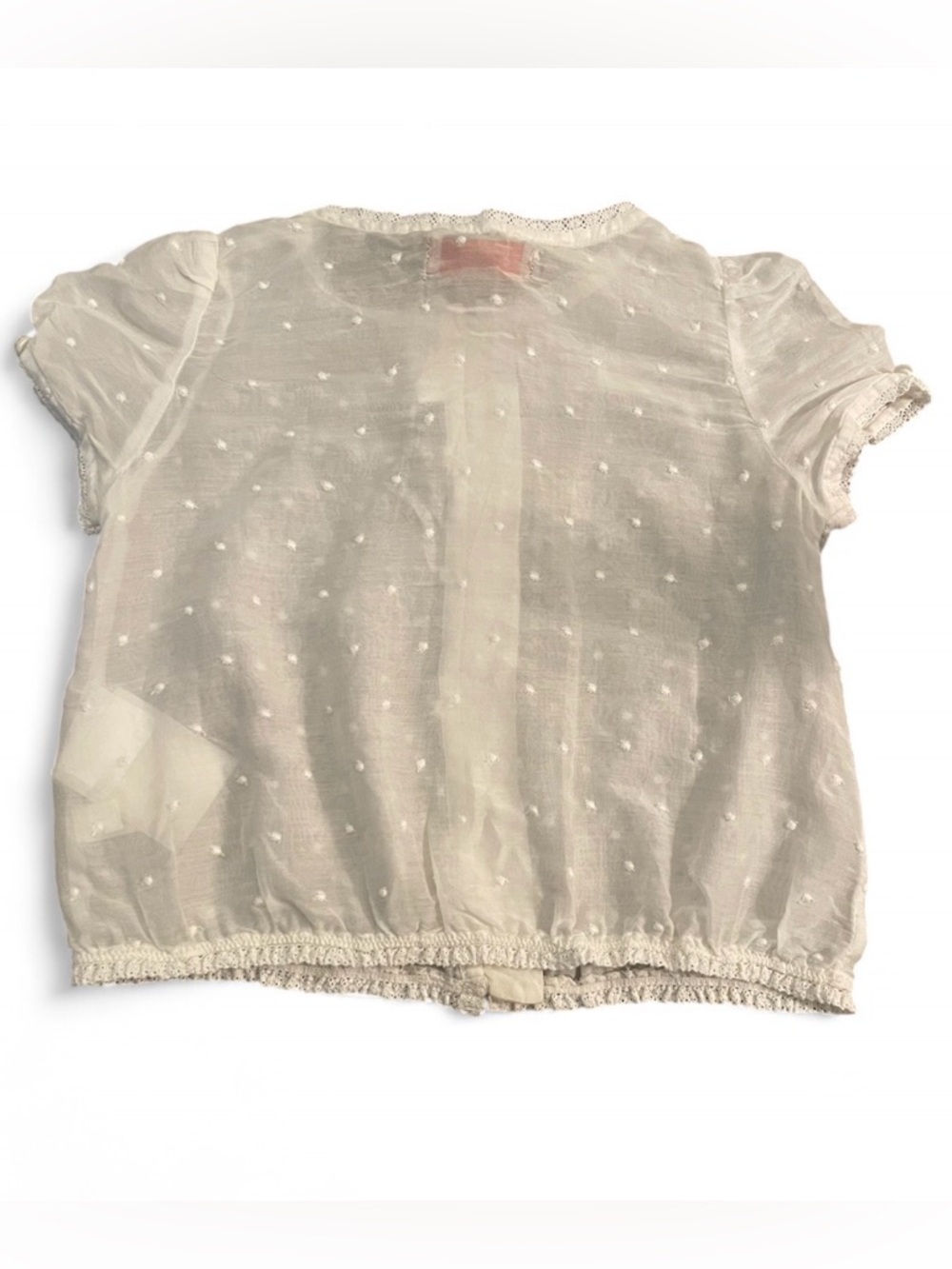 NWT Stella McCartney for babyGap Sheer White Button Up Blouse Girls Size 5 - Picture 2 of 3
